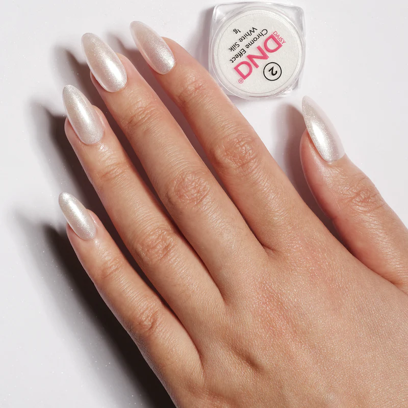 DND Chrome Effect White Silk #02 - Image 5