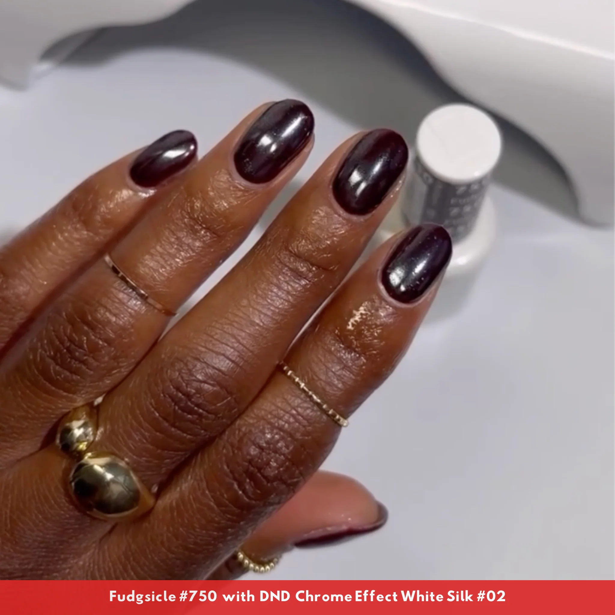 DND Chrome Effect White Silk #02 - Image 8