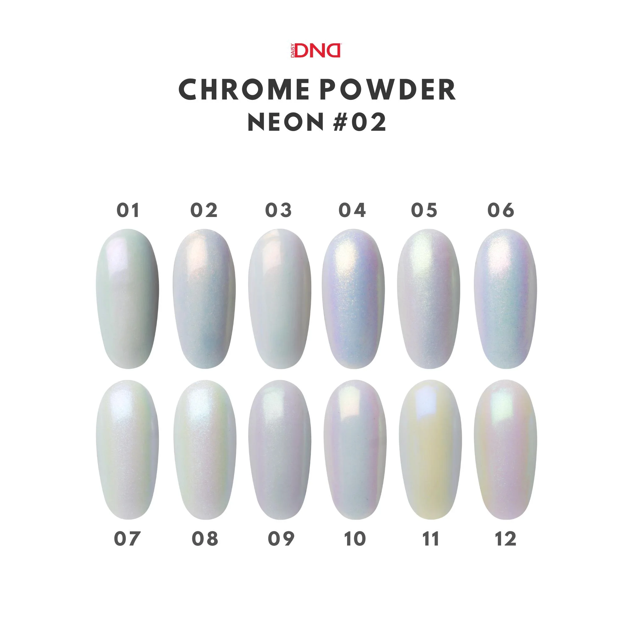 DND Chrome Powder — Neon #02 (12pcs.) - Image 3