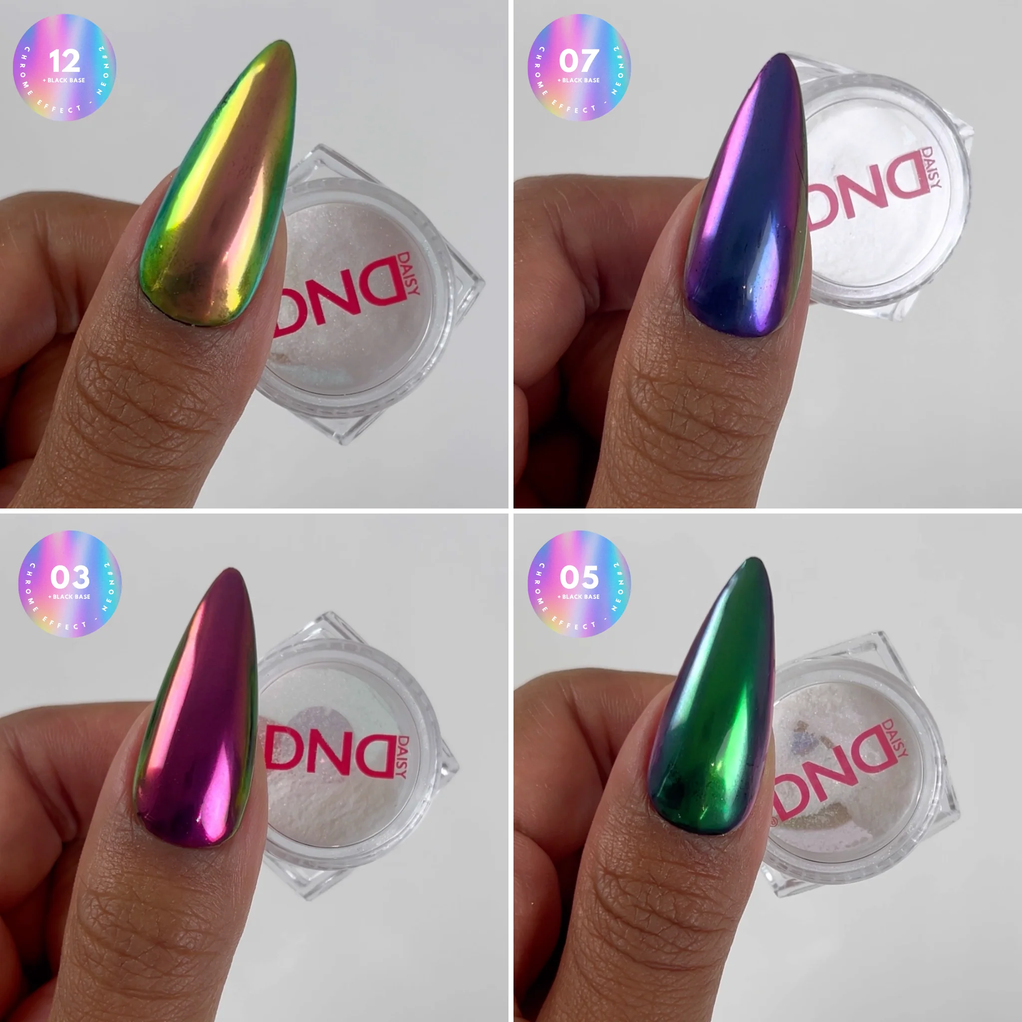 DND Chrome Powder — Neon #02 (12pcs.) - Image 5
